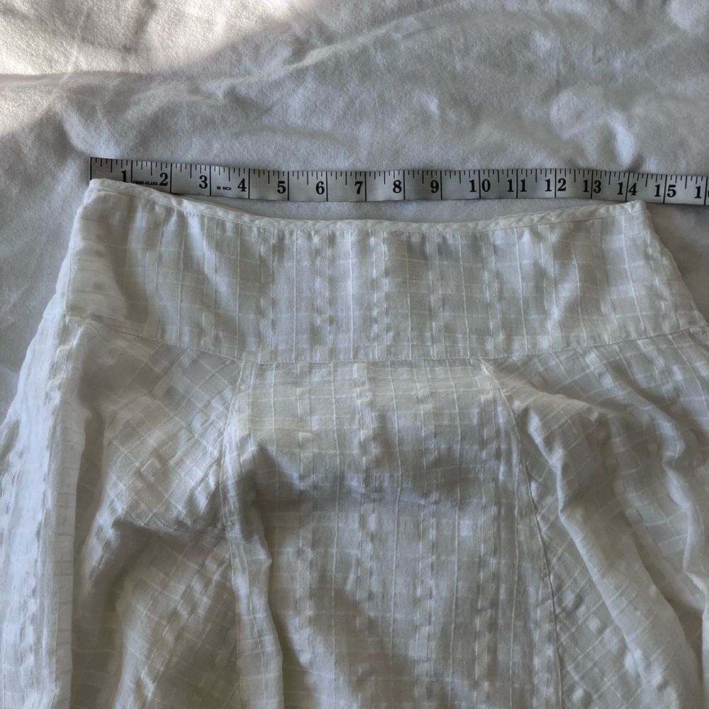 PRANA White Cotton Rhia Asymmetric Circle Skirt Size 4 - Picture 8 of 12